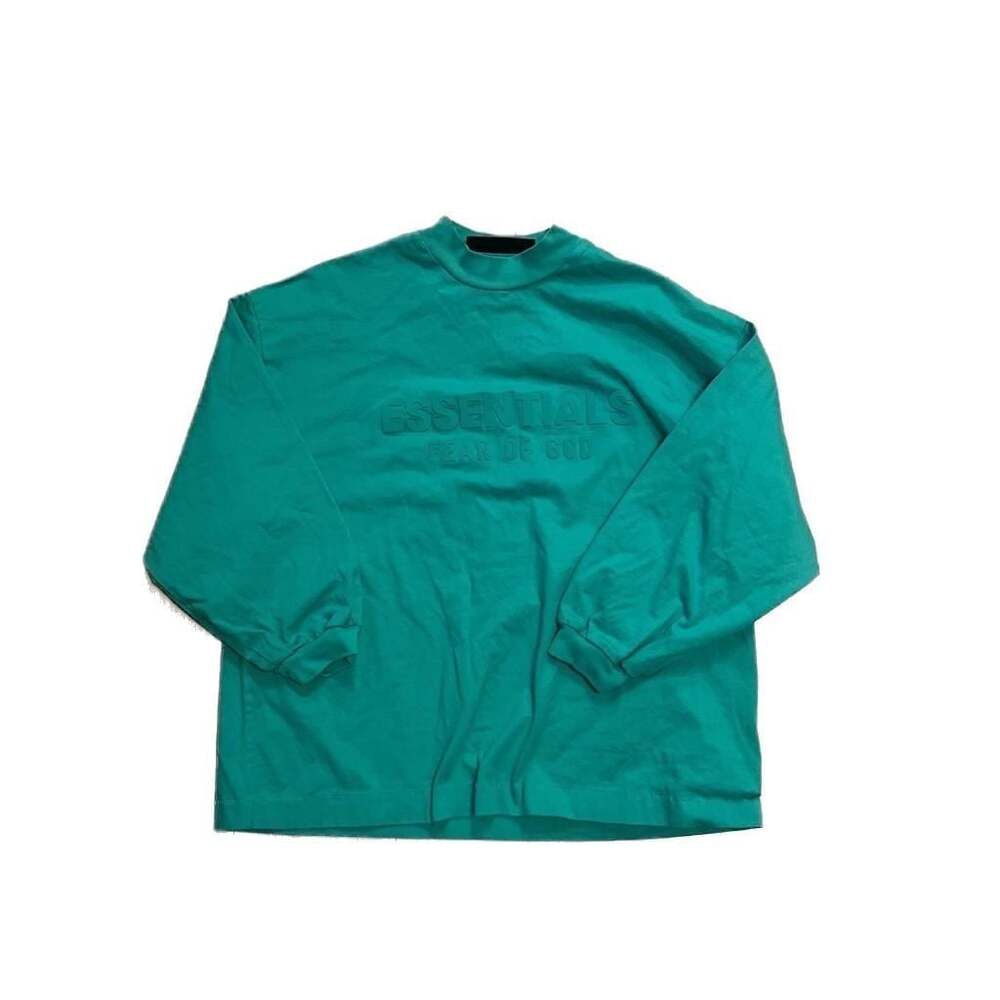 Fear of God Essentials Long Sleeve Mock Neck Tee Mint Leaf
